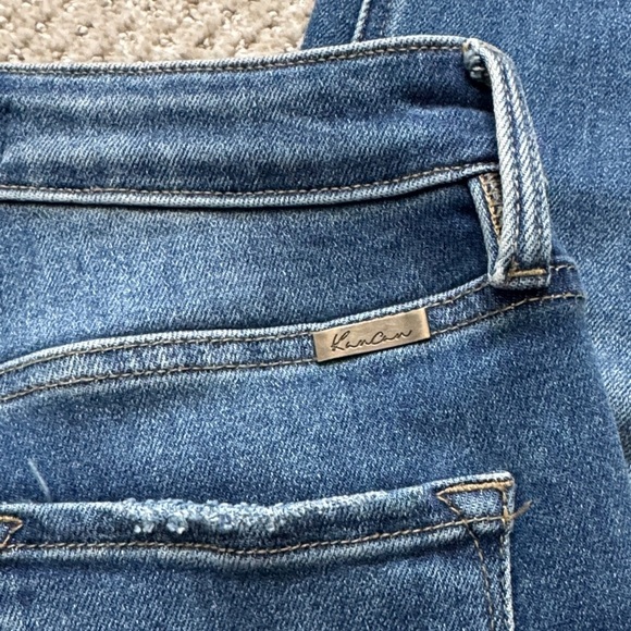 KanCan Women's Slim Straight Leg Jeans - Classic Blue - Picture 13 of 15